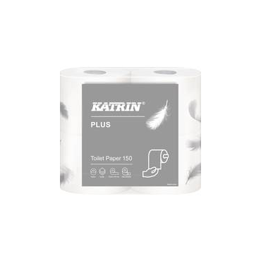 KATRIN Plus 150 wc-paperi 3-krs valkoinen 40rll/säk | Käsipyyhe WC/Talouspaperit