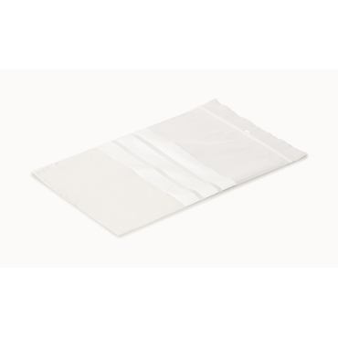 MINIGRIP 120x170mm salpapussi, valkoinen kirjoitustausta, 100kpl/nippu | Kertakäyttöastiat