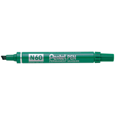 PENTEL N60 huopakynä vihreä viisto 3,9-5,5mm | Merkkauskynät