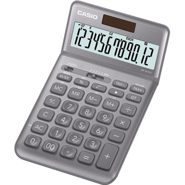 CASIO JW-200SC-GY design pöytälaskin 12-numeroinen harmaa