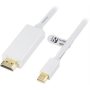Mini DisplayPort - HDMI näyttökaapeli , 20-pin(u)-19-pi9n(u), 2 m, valkoinen, | DisplayPort