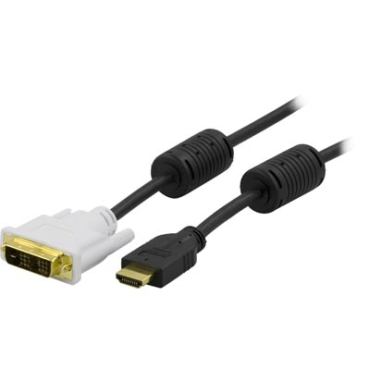HDMIa(u)-DVI-D(18+1)(u) kaapeli 5m | Adapterit / Adapterikaapelit