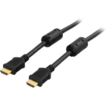 HDMI-kaapeli 1m, 19-pin u - u, Ultra HD 4Kx2K, Ethernet, 3D, paluuääni, musta | HDMI