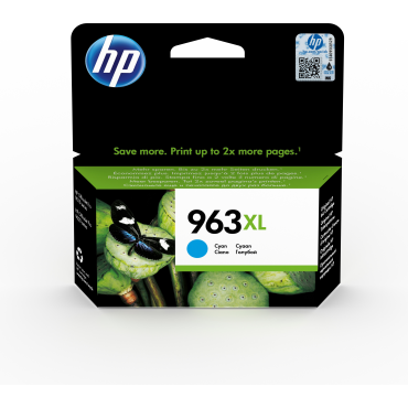 HP 963XL High Yeld Cyan Ink, riittoisuus  jopa 1600 sivua | HP