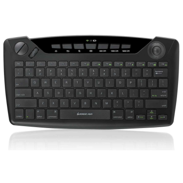 IOGEAR 2.4GHz Wireless Compact keyboard with Optical Trackball and Scroll Wheel, US layout