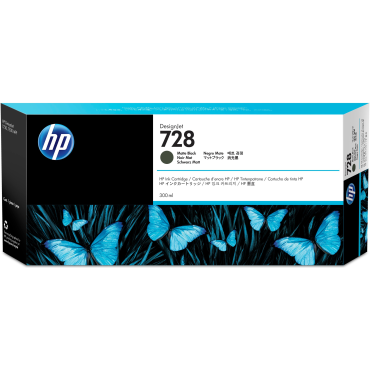 HP 728 300ml musta mustepatruuna | HP