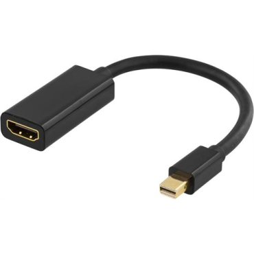 Mini Displayport - HDMI sovitin, 4K, audio, 0,2, musta | Adapterit / Adapterikaapelit