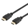 HDMI-kaapeli (taipuisa) 5m, 4K, UHD @ 30 Hz, High Speed HDMI with Ethernet, kullatut liittimet, 19-p | HDMI