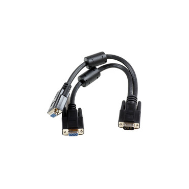 MicroConnect VGA Y-splitter Cable 1 to 2 passive,BLACK 0,30m