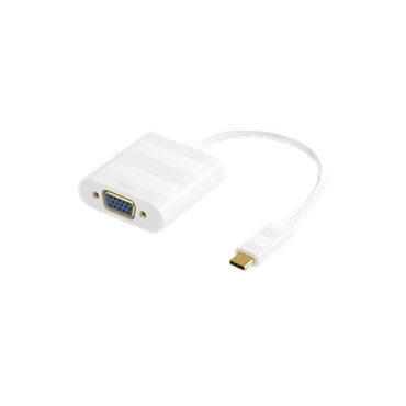 USB 3.1 - VGA adapteri, USB typ C uros - VGA naaras, valkoinen