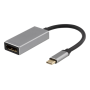USB-C - DisplayPort-sovitin, USB-C uros - DP naaras, 3840 x 2160 taajuudella 60 Hz, tähtiharmaa | Adapterit / Adapterikaapelit