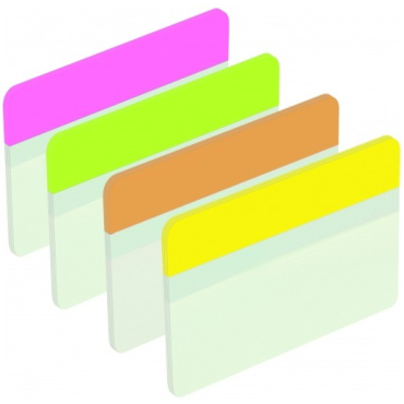 Post-it® Index vahvat teippimerkit kirkkaissa väreissä (pinkki, limenvihreä, oranssi, keltainen), 24 | Viestilaput ja teippimerk