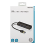 USB-pienoishubi, 4 USB-A-porttia, USB 3.1 Gen 1, musta | Hubit