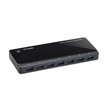 TP-LINK 7-port USB 3.0 Hub with 2 dedicated charging ports 12V/2.5A power adapter included | Hubit