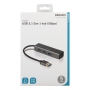 USB-pienoishubi, 4 USB-A-porttia, USB 3.1 Gen 1, tähtiharmaa | Hubit