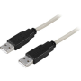 USB 2.0 kaapeli A(u)-A(u), 2m | USB