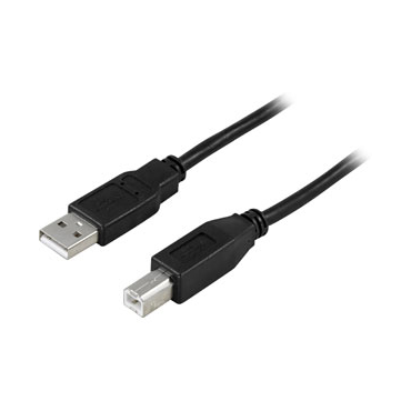 USB 2.0 Kaapeli Au - Bu, 2m, Musta