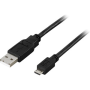 USB2 Au - Micro-Bu, 5-pin, 3m, musta | USB