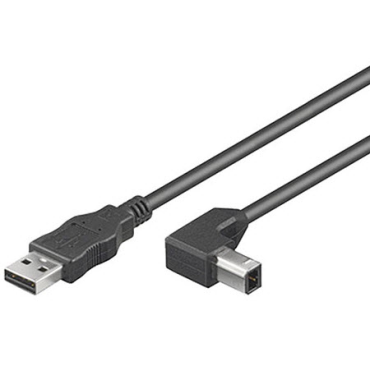 MicroConnect USB2.0 A(u)-B(u) suorakulma, 2m
