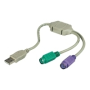 MicroConnect USB A - Converter 2x PS/2 0,3m | Adapterit / Adapterikaapelit