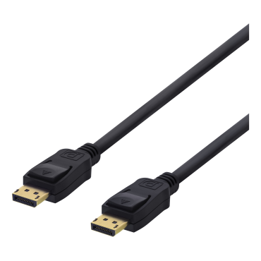 DisplayPort-kaapeli, 1 m, 4K UHD, DP 1.2, musta | DisplayPort
