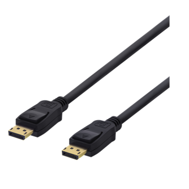 DisplayPort-kaapeli, 2 m, 4K UHD, DP 1.2, musta | DisplayPort