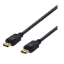 DisplayPort-kaapeli, 2 m, 4K UHD, DP 1.2, musta | DisplayPort
