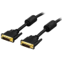 DELTACO DVI monitorikaapeli Dual Link, DVI-D uros - uros, 5m