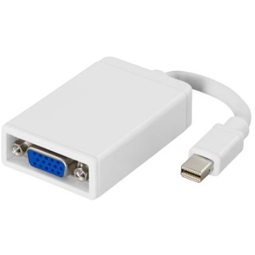 mini DisplayPort - VGA, 20-pin(u)-15-pin(n), 0,05m, valkoinen/harmaa | Adapterit / Adapterikaapelit