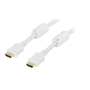 HDMI High Speed with Ethernet HDMIa(u)-HDMIa(u) 0,5m, valkoinen | HDMI