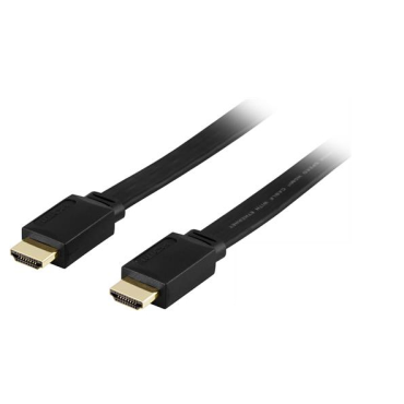 HDMI 1.4 High Speed with Ethernet HDMIa(u)-HDMIa(u) 0.5m musta litteä | HDMI