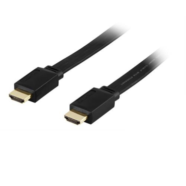 HDMI 1.4 High Speed with Ethernet HDMIa(u)-HDMIa(u) 1m musta, litteä
