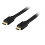 HDMI 1.4 High Speed with Ethernet HDMIa(u)-HDMIa(u) 1m musta, litteä | HDMI