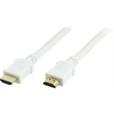 HDMI 1.4 High Speed HDMI cable with Ethernet HDMIa(u)-HDMIa(u), 5m, valkoinen