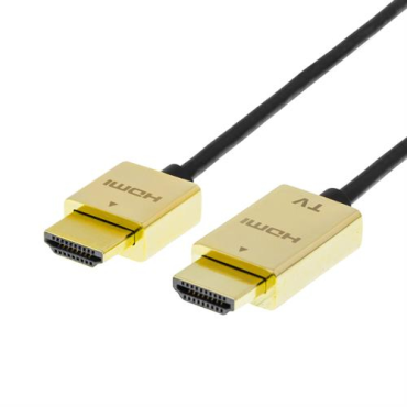 Deltaco Prime ultraohut High Speed with Ethernet HDMIa(u)-HDMIa(u) 5m musta
