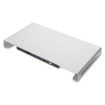 Digitus USB-C™ 11-in-1 Docking Station with Aluminium Monitor Stand | Kannettavien lisävarusteet