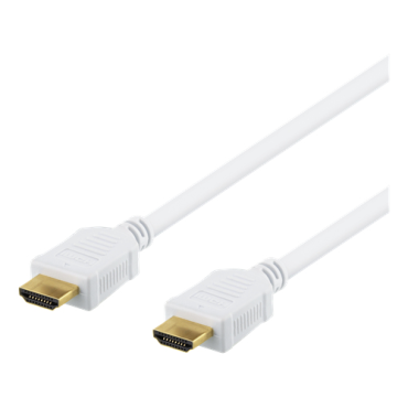 HDMI-Premium High Speed HDMI cable with Ethernet HDMIa(u)-HDMIa(u), 10m, valkoinen