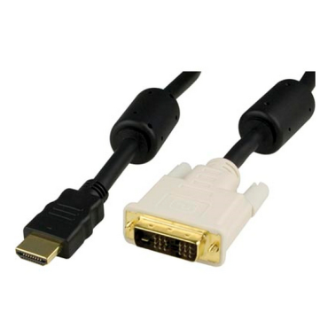 HDMIa(u)-DVI-D(18+1)(u) kaapeli 2m | Adapterit / Adapterikaapelit