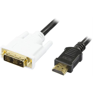 HDMIa(u)-DVI-D(18+1)(u) kaapeli 3m | Adapterit / Adapterikaapelit