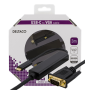 USB-C - VGA, QWXGA 2048x1152 60Hz, 3m, DP 1.2 Alt Mode, black | Adapterit / Adapterikaapelit