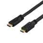 HDMI-kaapeli, 25 m aktiivinen, HDMI High Speed with Ethernet, 19-pin uros-uros, 4K, Ultra HD, Ethern | HDMI