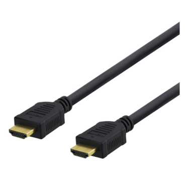 HDMI -kaapeli, 1m, High Speed, Ethernet, 4K UHD, musta | HDMI