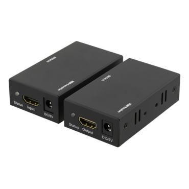 DELTACO HDMI-vahvistin, pidentää kantamaa jopa 60 metrillä, toimii Ethernet-kaapelin avulla, Full HD