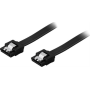 SATA 6GBPS 75CM BLACK WITH CLIPS | Muut