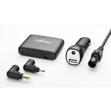 FUJITSU Car/Air DC Mini Adapter 80W, Output 19V+2X USB | Laturit