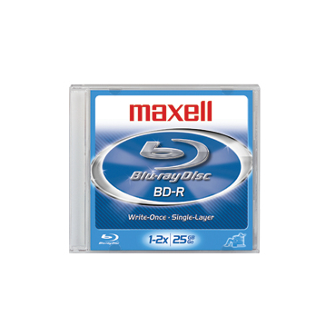 MAXELL BD-R 25GB 4x Blue  Ray levy (25kpl pkt)