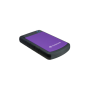 TRANSCEND Storejet 25H3P Mobile USB3, 4TB, Violet Anti-Shock | Ulkoiset