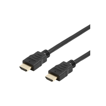 HDMI-kaapeli (taipuisa) 2m, 4K, UHD @ 60 Hz, High Speed HDMI with Ethernet, kullatut liittimet, 19-p | HDMI