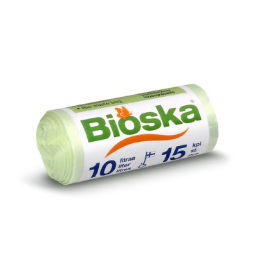 BIOSKA Natural  10l biojätepussi 15kpl/rll