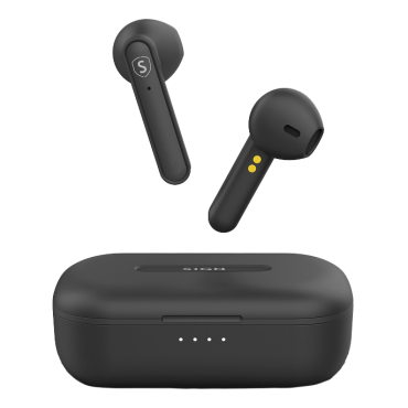 Sign Freedom wireless headphones with charging case, black | Kuulokkeet